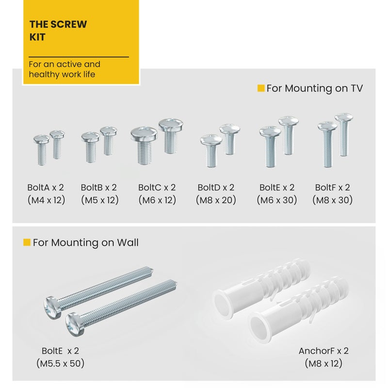 IMtKotW TV Safety Straps Furniture and TV Wall Anchors and Punch-Free Clamp Straps for Baby Proofing, VESA Mounting, Metal Connectors, Black - Image 5
